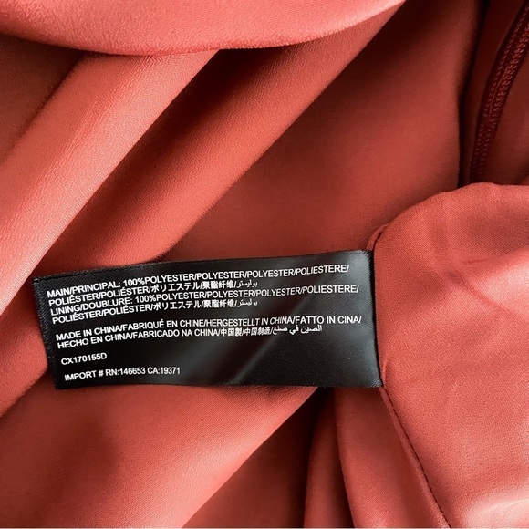 C/MEO Collective Witness Mini Dress in Marsala Red Halter Neck Cutout Sleeves XS - Picture 12 of 16